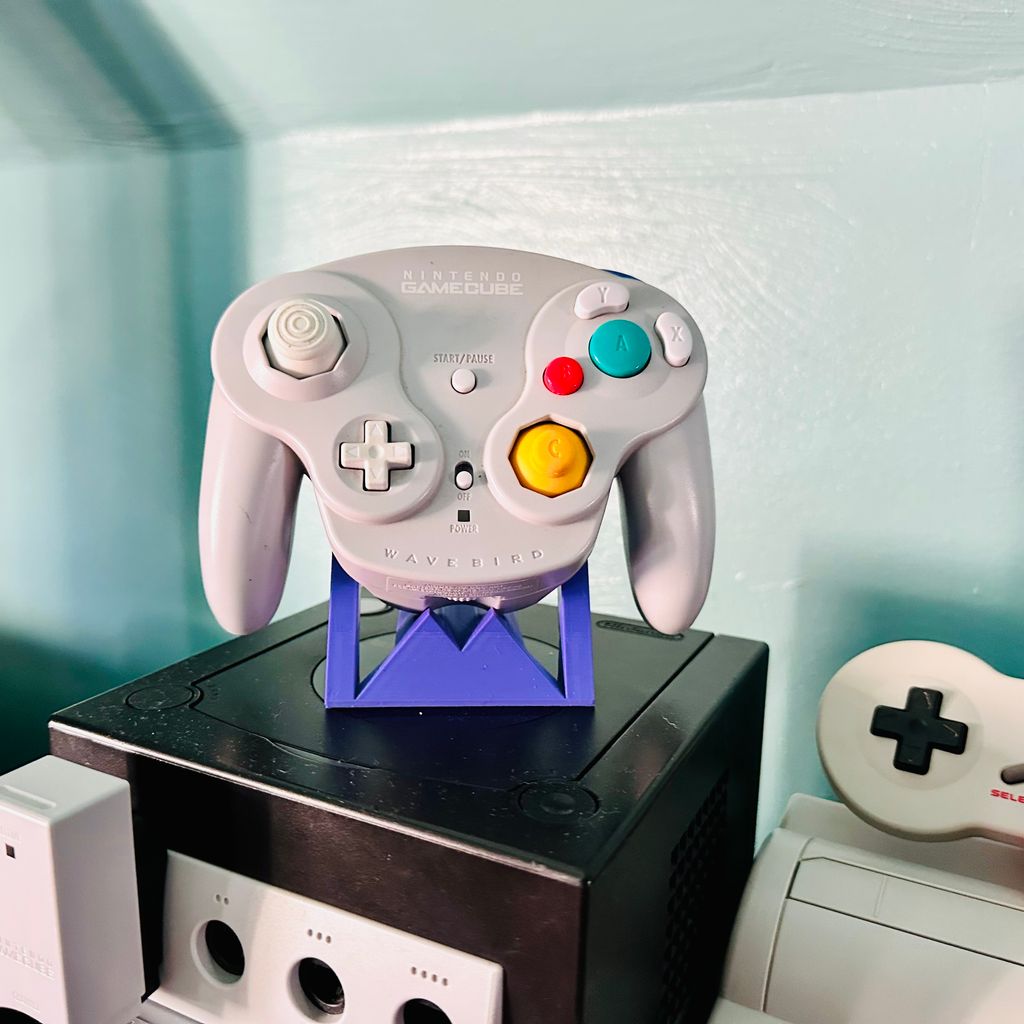 GameCube Wavebird com suporte de exibição de armazenamento de bateria