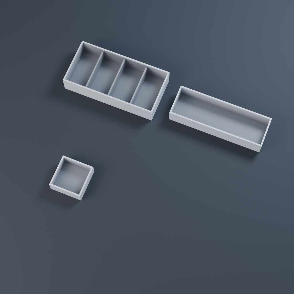 Bandejas de gaveta - Pegboard / Organizador de parede (amostra grátis)