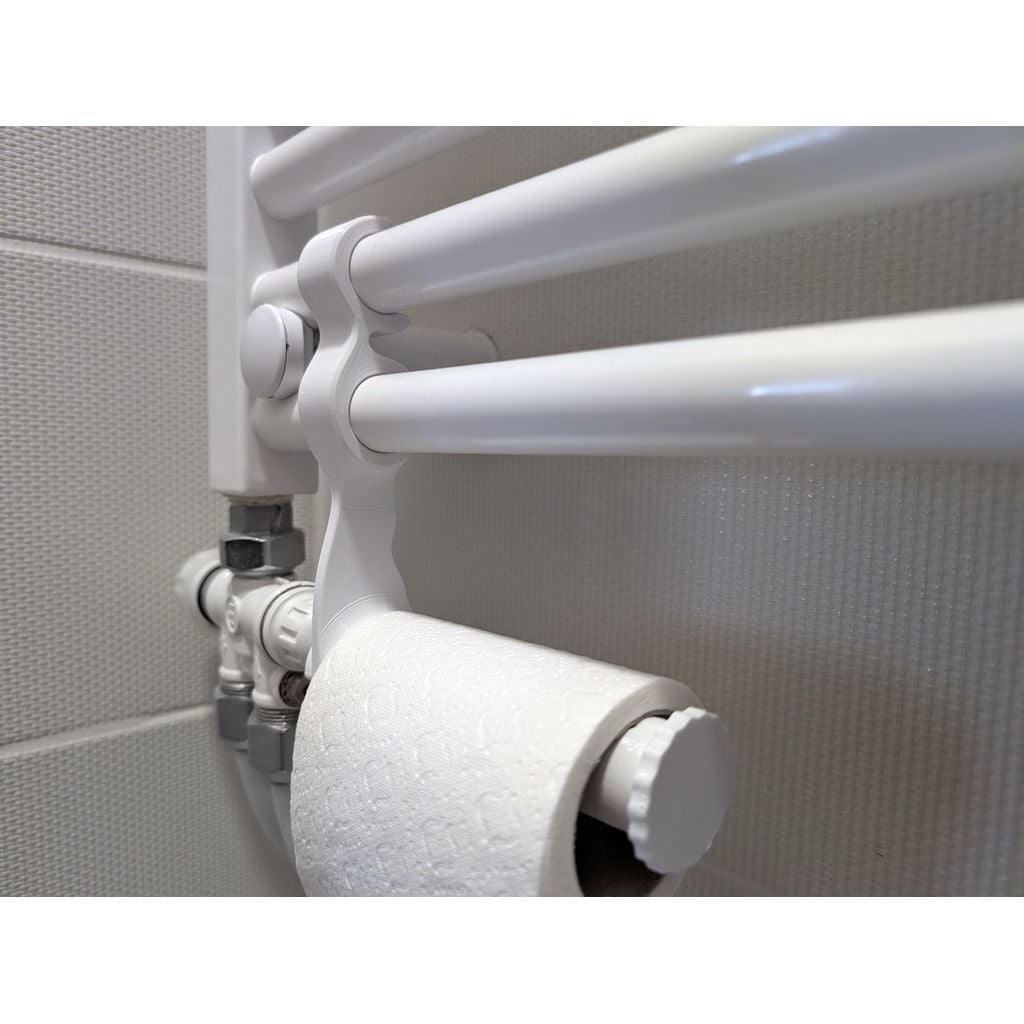 Suporte para papel higiênico encaixe em radiador