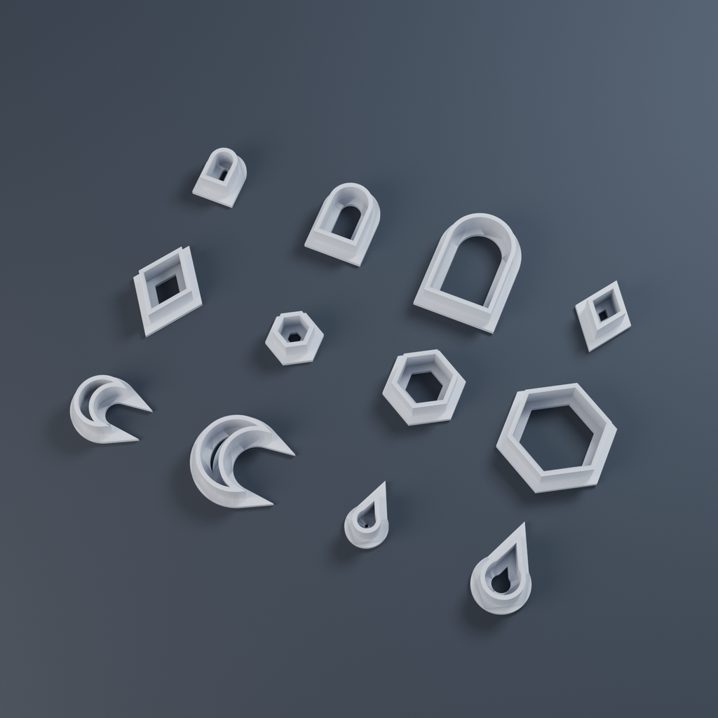 Boho Clay Cutter Set - 25 Shapes