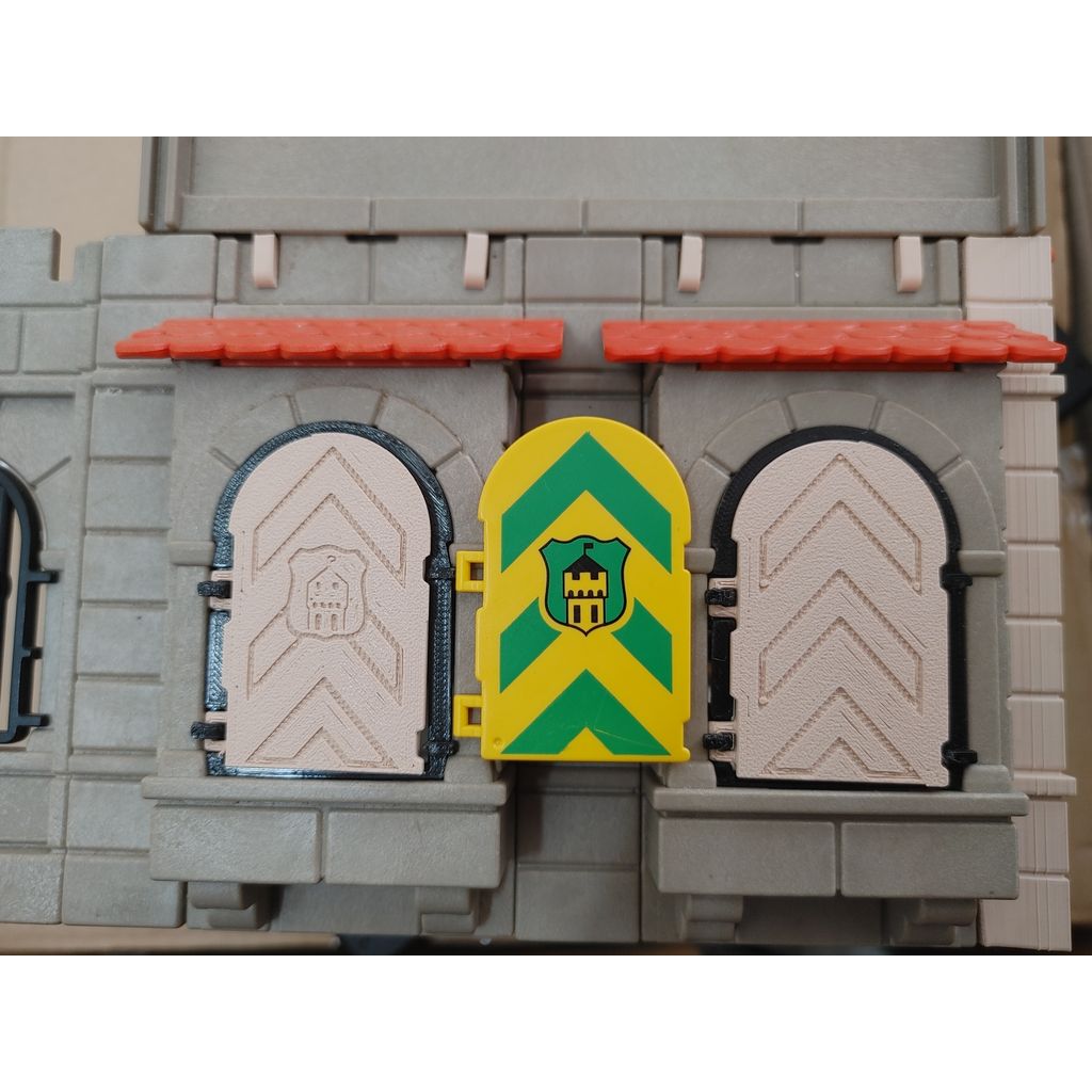 PLAYMOBIL Steck 3666 Castle Arched Window Shutter 3064486 (30644860) - Peça de reposição