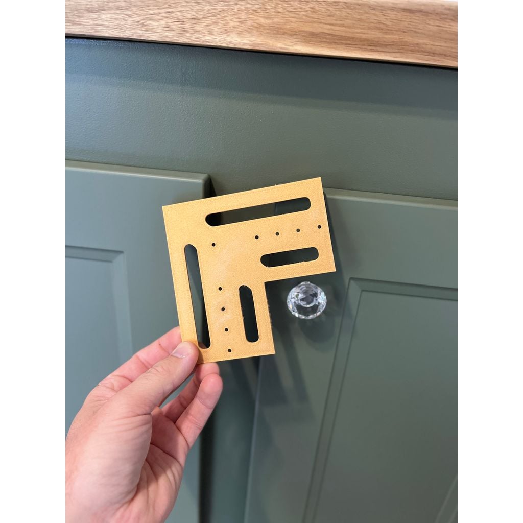 Cabinet Door Knob Hole Layout Jig