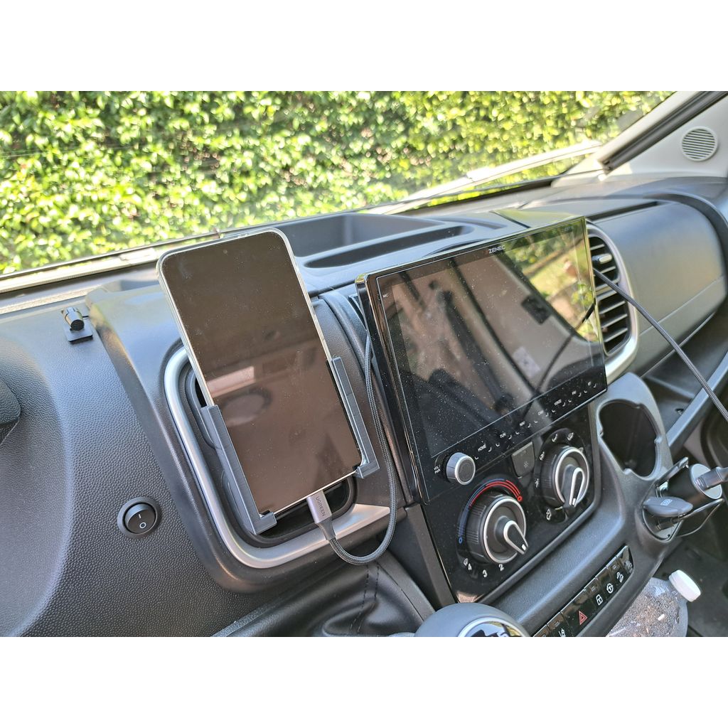 Samsung galaxy s24 phone holder for Fiat Ducato 8 air vent outlet
