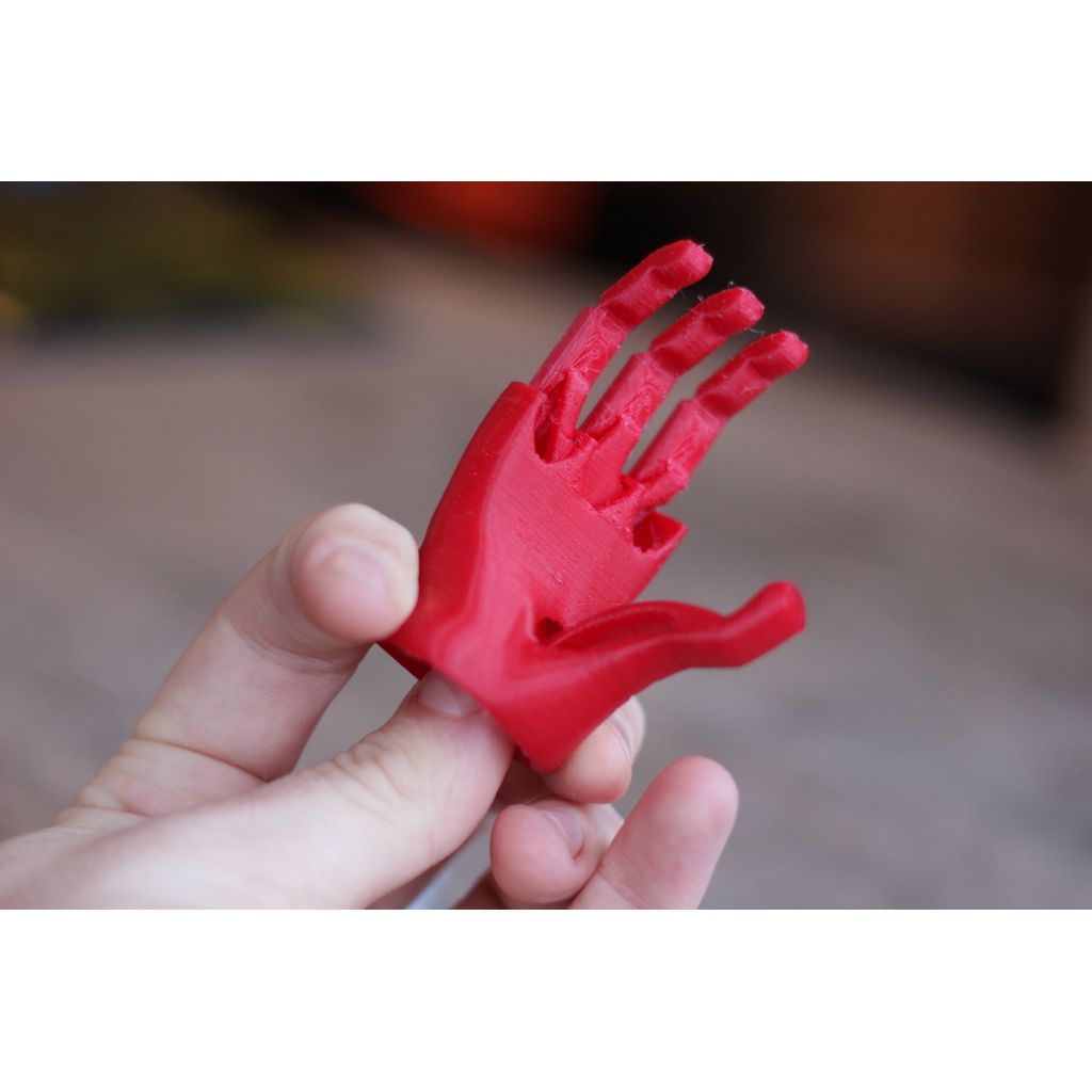 Mão robótica em miniatura para NinjaFlex da Open Bionics