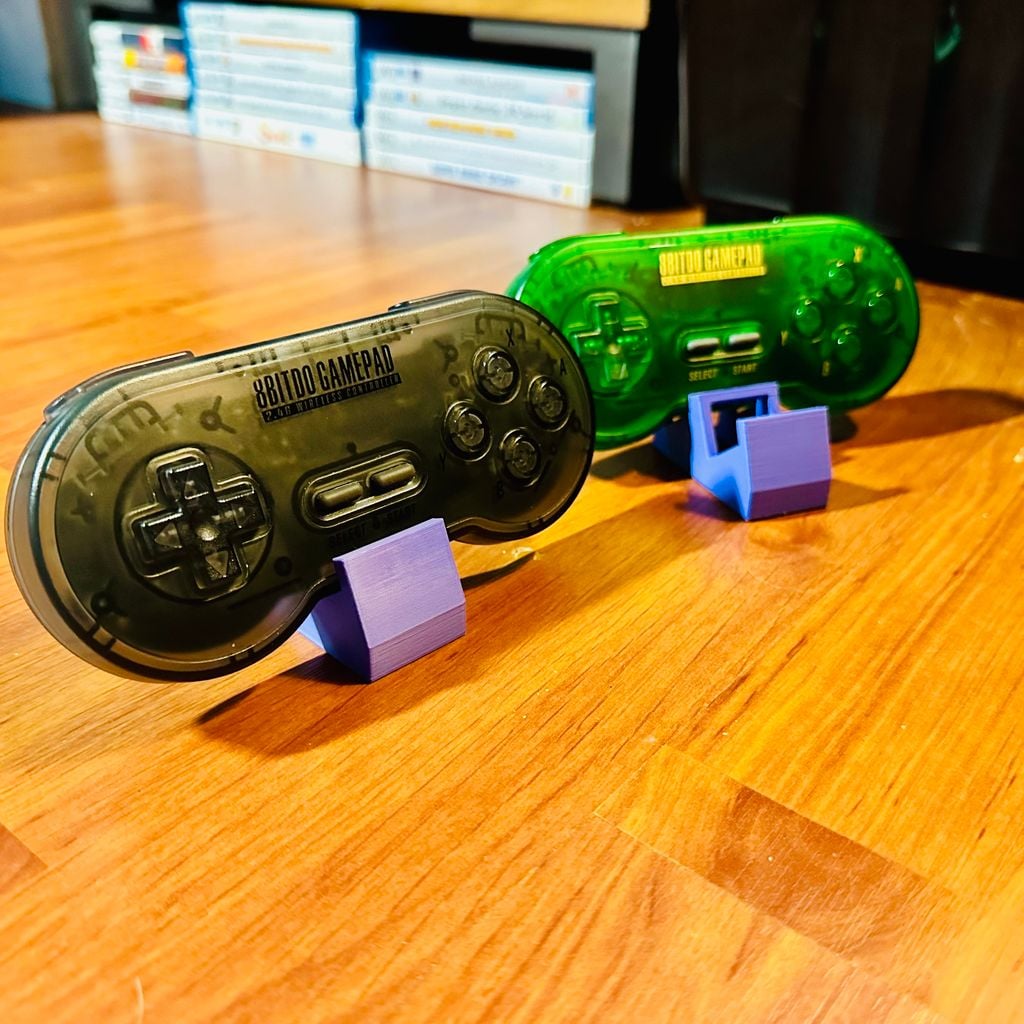 Suporte/suporte de exibição do controlador SNES/SFC/NES – Também contém 8bitdo SN30 e outros de tamanho semelhante