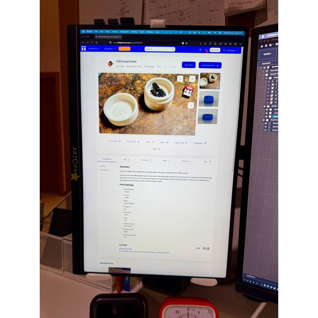 Montagem vertical para monitor VESA Arzopa Z1RC
