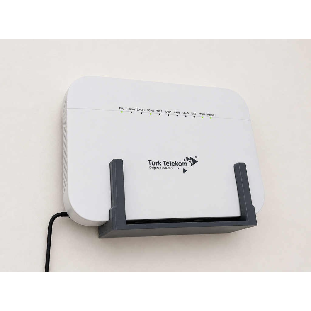 Roteador Universal / Modem / Suporte de Parede ONT – Até 180 × 32 mm