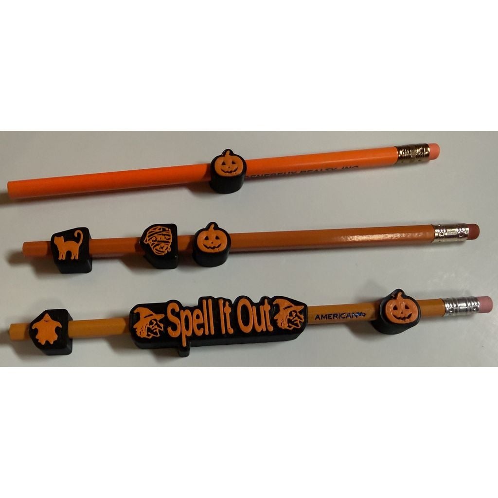 Topper de lápis de Halloween personalizável