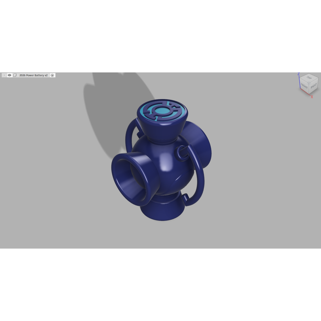 Bateria de energia da lanterna azul (baseada em animação)