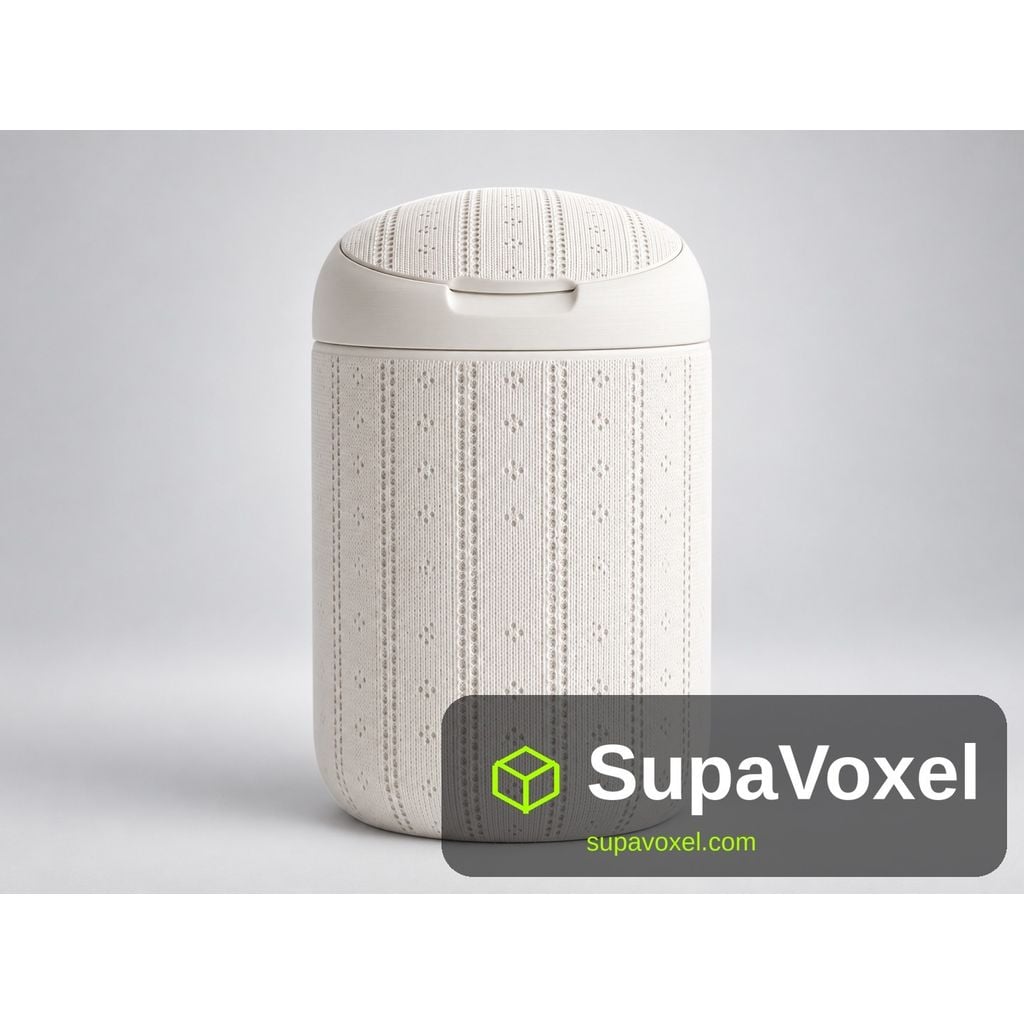 Urna de cerâmica branca - modelo SupaVoxel AI 3D (STL grátis)