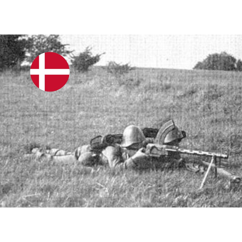 Bipé dinamarquês de 28 mm Madsen MG WW2