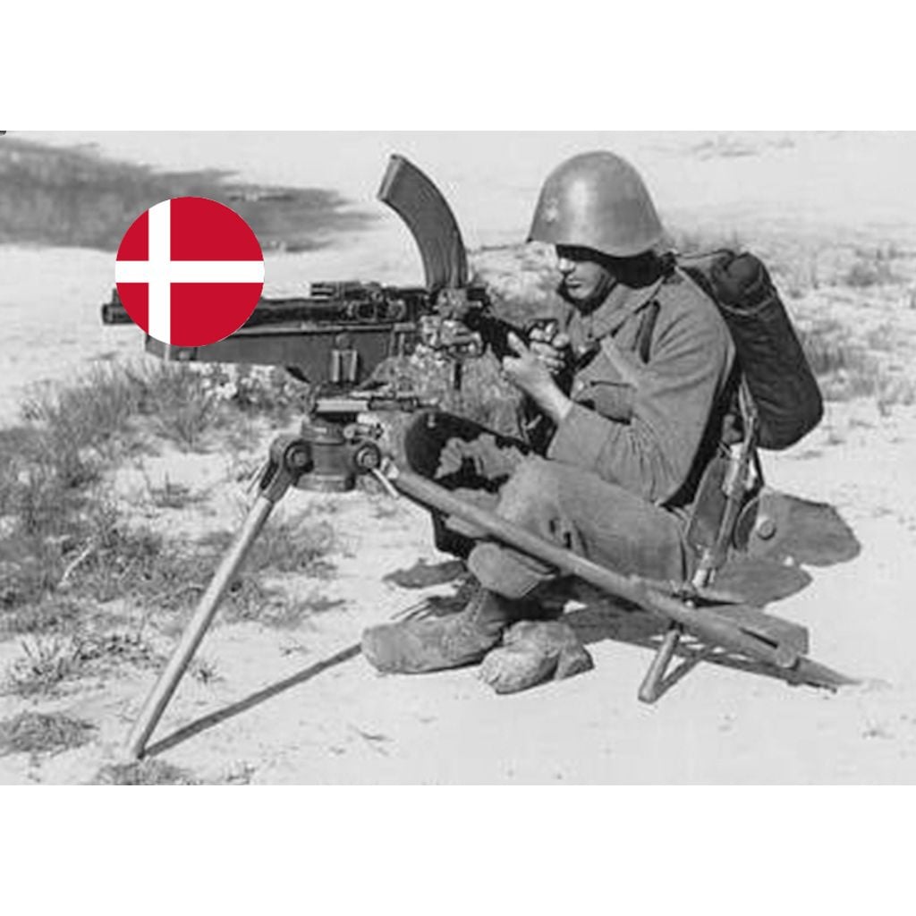 Tripé dinamarquês de 28 mm Madsen MG WW2