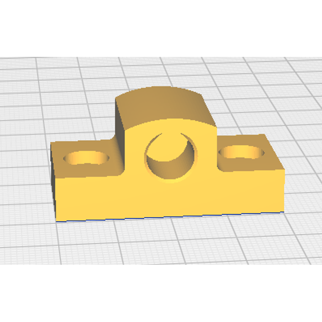 Suporte de haste linear Anet E10 – Remix resistente a rachaduras (com guia Y End Stop opcional)