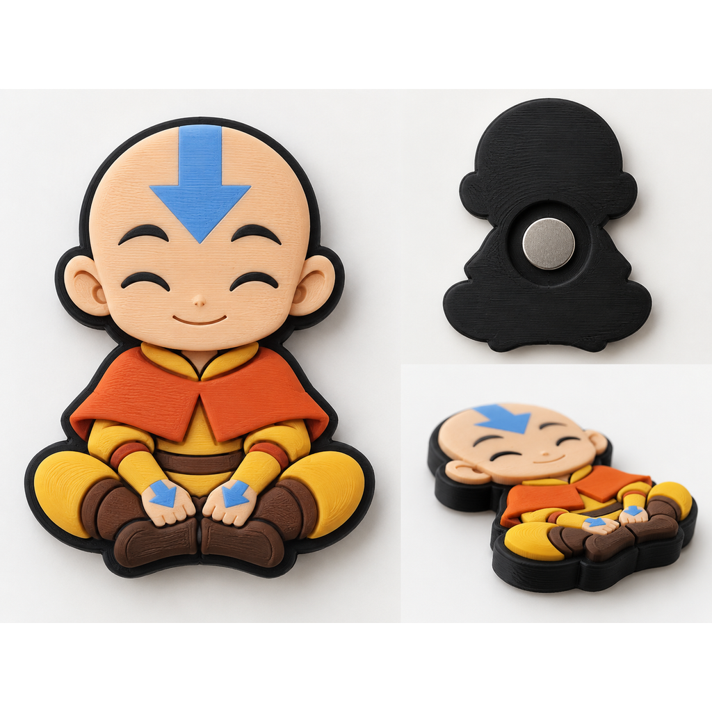 Aang - Avatar inspirado de <br> Entrega Rápida? Ímã 7x2mm