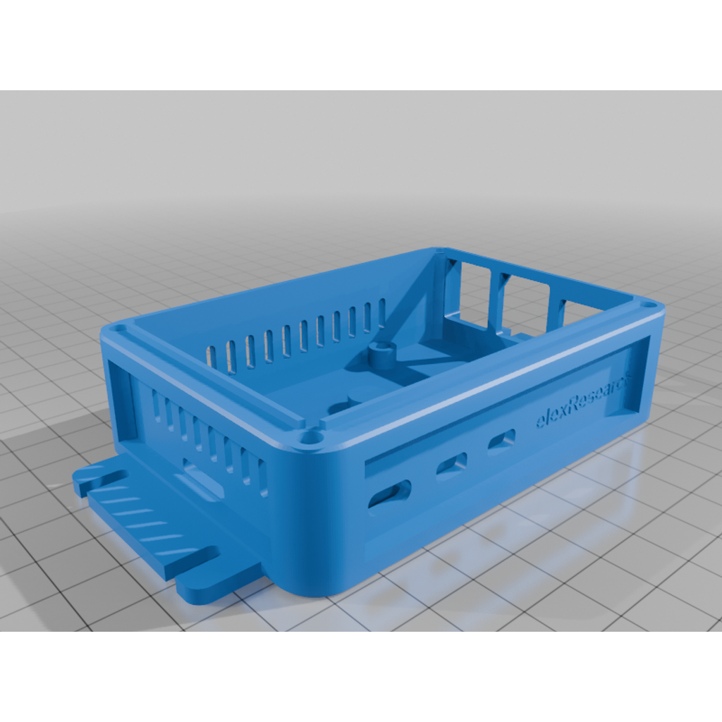 Gabinete Raspberry Pi 5: tampa com aletas, suporte de parede e clipe para trilho DIN (inserções de conjunto de aquecimento)
