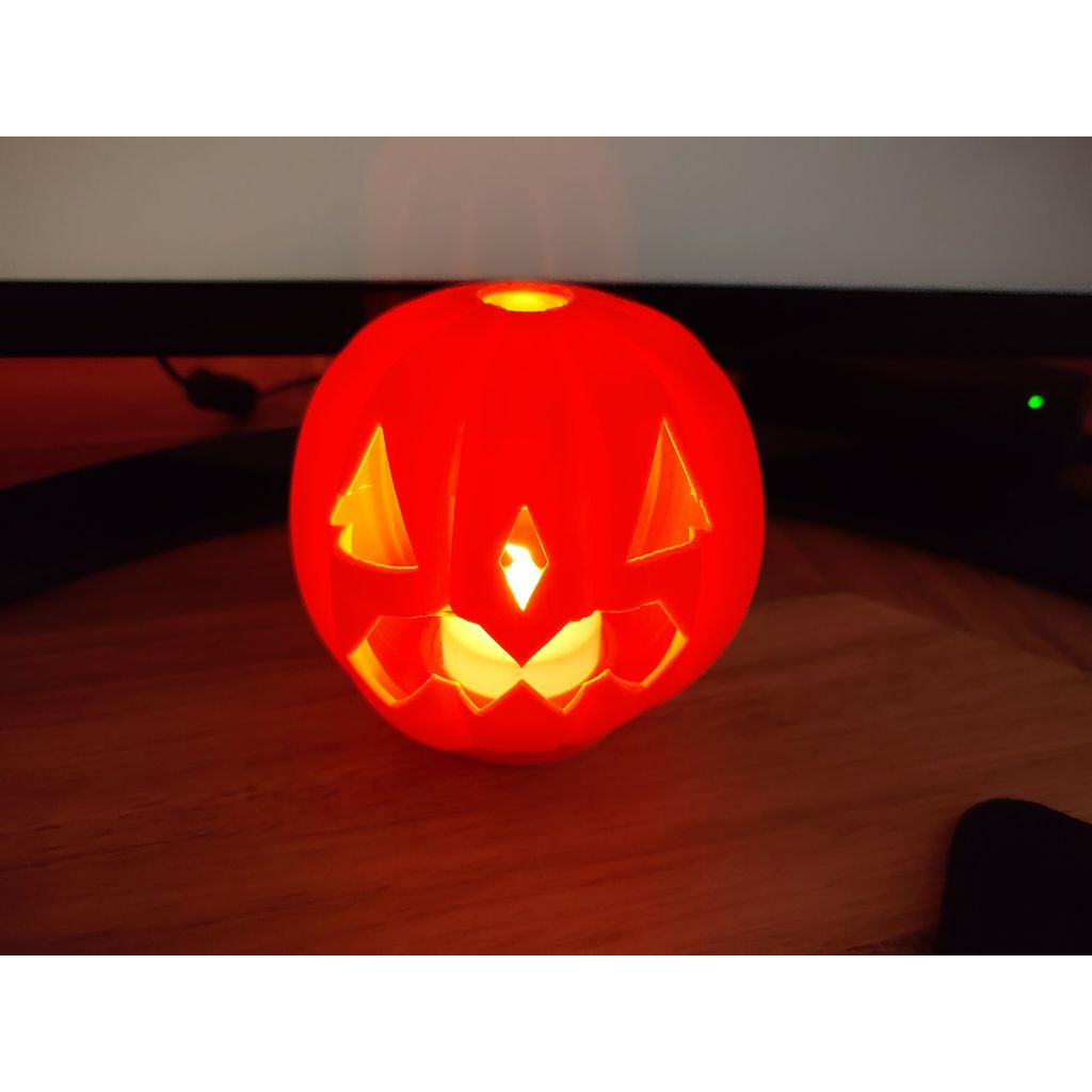 Abóbora de Halloween personalizável – Lanterna Tealight (gerador online gratuito)