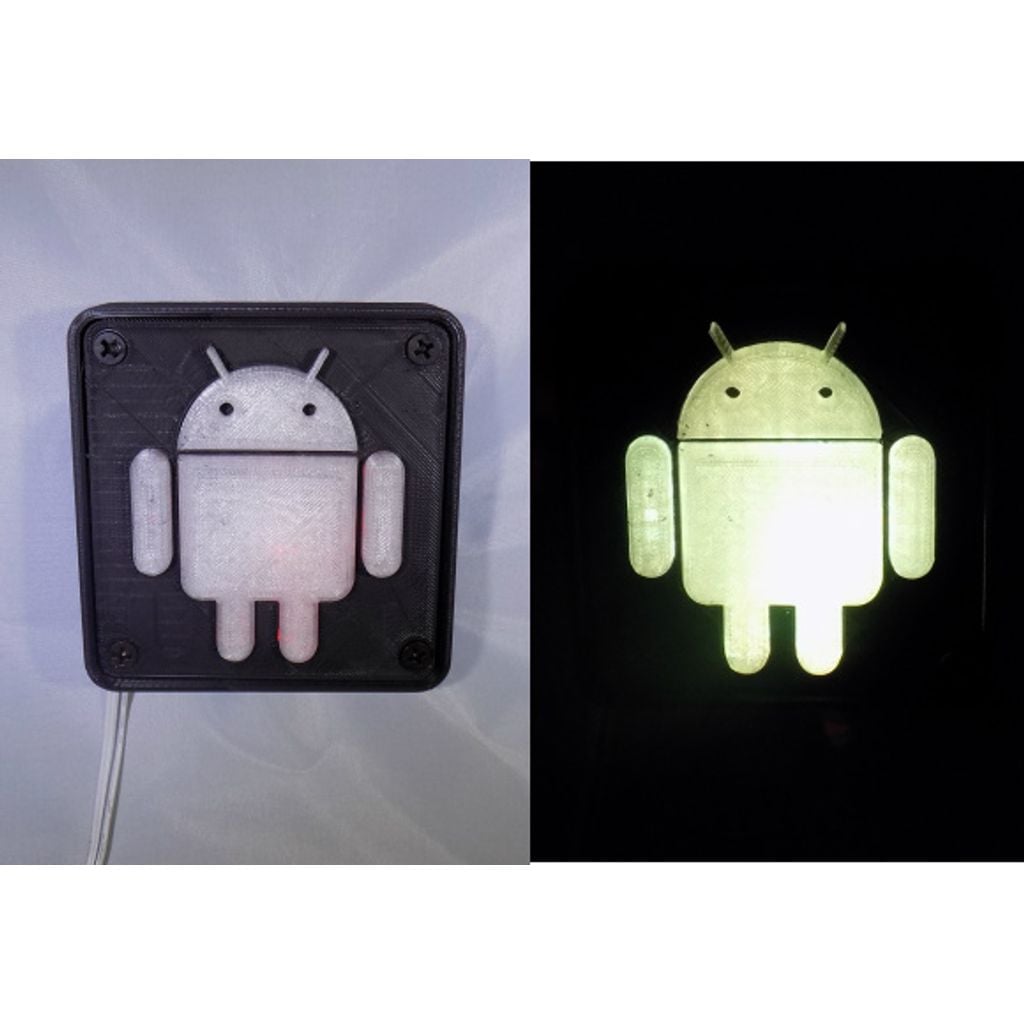 Luz noturna/lâmpada LED robô Android