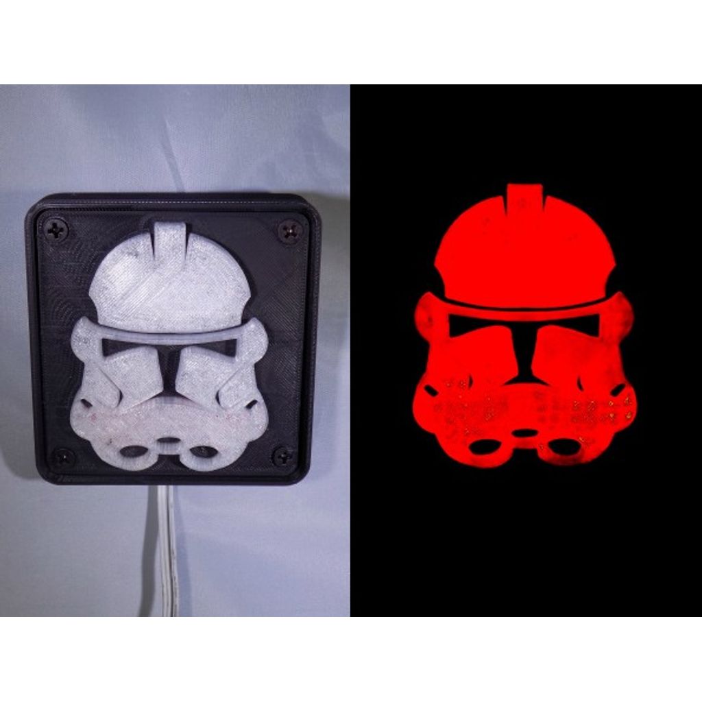 Máscara Stormtrooper em PLA impressa 3D