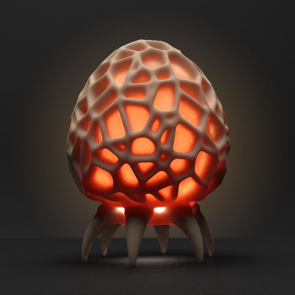 Cúpula Voronoi estilo orgânico para luminária